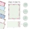 Better Office Products Floral Paper Stationery Set, 50 Lined Sheets+50 Env, Letter Size, 6 Designs, 100PK 63908 - alternate 4